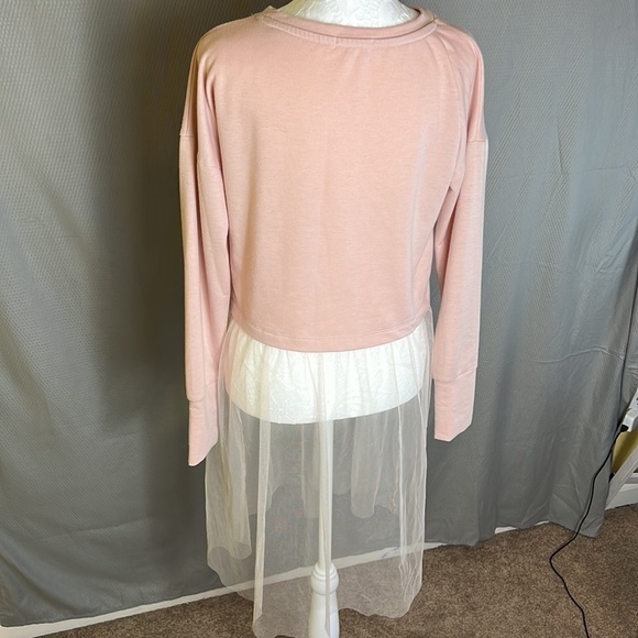 MELROSE and Market Light Pink Top with Attached Tulle Skirt - Size X-Small - Picture 4 of 6
